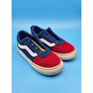 Vans Old Skool Off The Wall Sneakers Primary Colors US Toddler Size 8.5 Shoes
